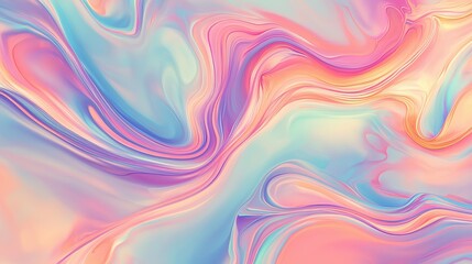 Obraz premium Abstract Colorful Swirl Pattern in Soft Pastel Hues and Flowing Motion