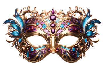 Carnival mask on transparent background