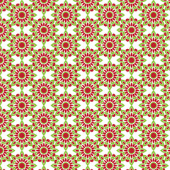 seamless mandala floral pattern 