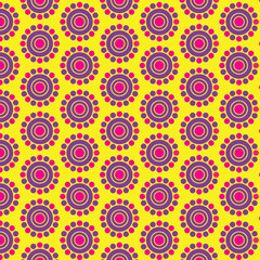 ornamental seamless mandala floral pattern 