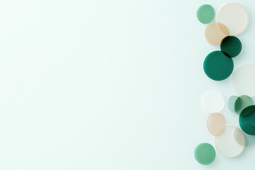 Colorful translucent overlapping circles creating an abstract background