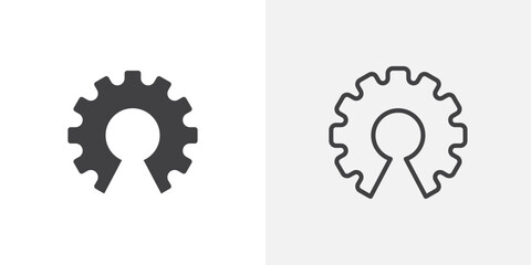 Open source icons in filled and outline versions for ui designs