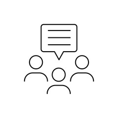 Fototapeta premium Team vector icon. Teamwork illustration sign. Development symbol. Progress logo. 