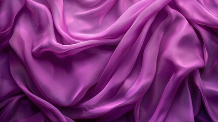 Fototapeta premium Lavender Silk Fabric Draped Elegantly with Soft Textures and Waves