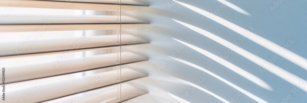 Poster minimalist light and shadow sanctuary sustainable wooden blinds transforming interior spaces with el