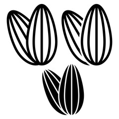 almond icon vector design symbol templates