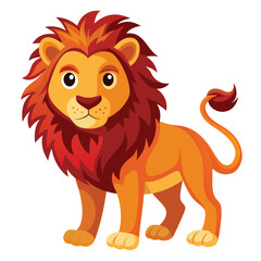 The angry cute lion color victor file