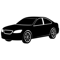 Naklejka premium black sports car