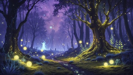 妖精の森と光の精霊