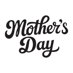 Mother's day lettering vector illustraion. 