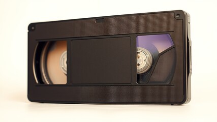 Obraz premium Vintage Film Camera and VHS Tape, Analog Memories