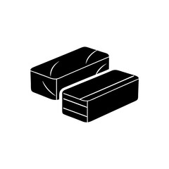 creative details yoga block icon vector illustration 