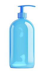 Cosmetic bottle package. Cream, lotion, shampoo product pack blank. Plastic template of container for shower gel or soap. Pump dispenser jar for moisturizer balm. Realistic object