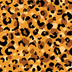 Abstract modern leopard seamless pattern. Animals trendy background. Color decorative vector stock illustration for print, card, postcard, fabric, textile. Modern ornament of stylized skin.