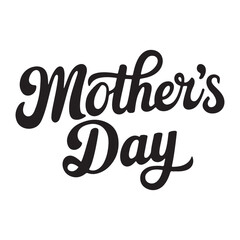 Obraz premium Mother's day text vector illustration.