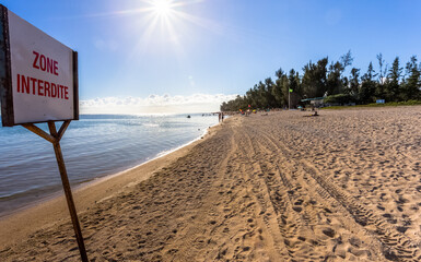 Plage de la Réunion sous le soleil 