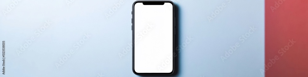 Leinwandbilder minimalist smartphone mockup sleek digital interface showcase for tech innovations, mobile app desig