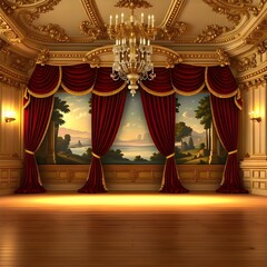 앤틱한 공연무대(an antique performance stage)