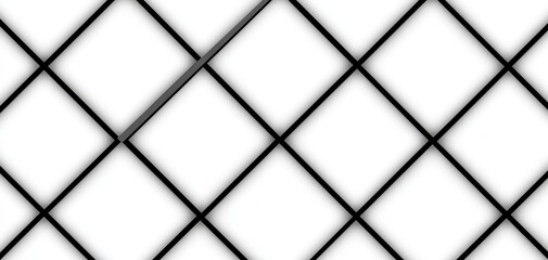 Fototapeta premium Seamless thin-line black and white diamond lattice, refined minimalist monochrome geometric luxury pattern, sophisticated modern high-end elegance