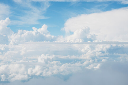 Clouds in blue sky background