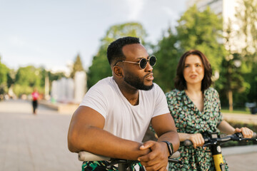 Happy Couple On The Date Outdoors