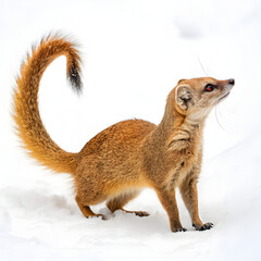 Fototapeta premium Mongoose-on-white-background