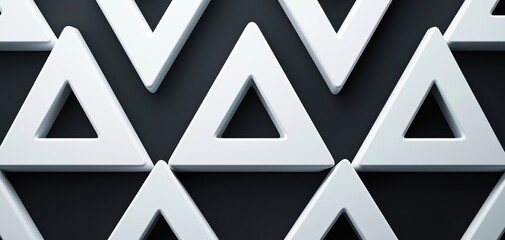 Fototapeta premium Seamless tessellated interlocking paradoxical triangles, impossible shape luxury pattern, sophisticated high-end refinement