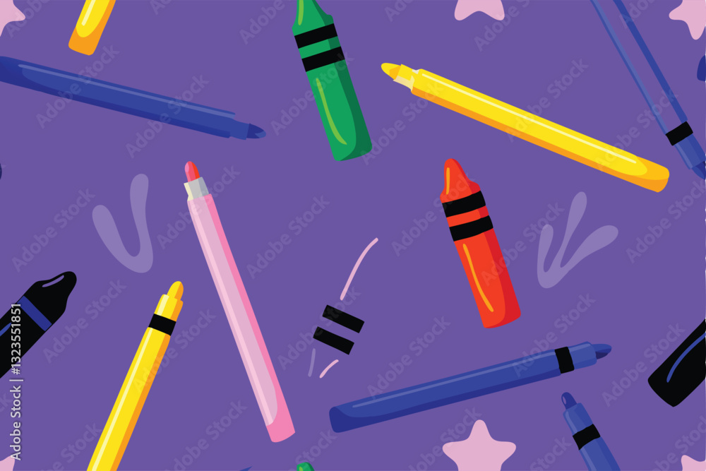 Aufkleber generate a vibrant, high-resolution image of a cheerful pattern featuring assorted brightly colored 