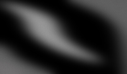 Grainy black and white abstract background with smooth gradient blur effect and noise texture, soft transition and minimal design