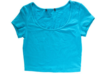 Bright Turquoise Scoop Neck Crop Top | Summer Casual Fashion