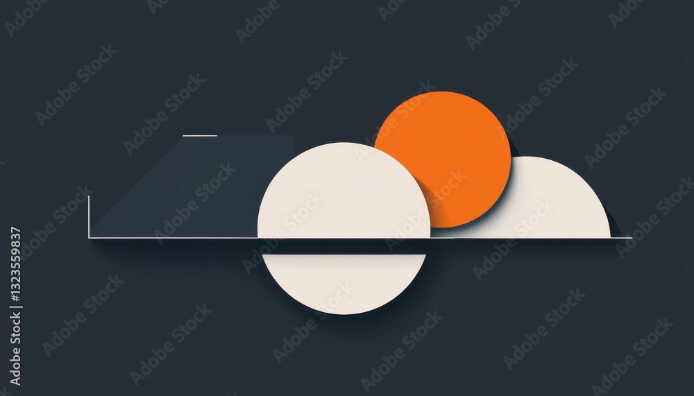 Poster Abstract Geometric Composition with Overlapping Circles
