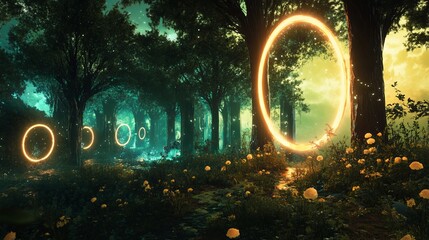 Surrealism Surreal Depiction Perspective Forest Metaverse