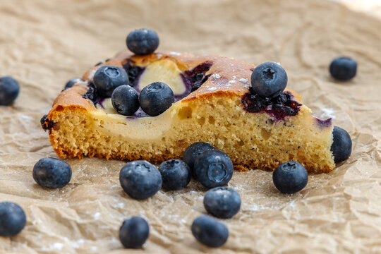 Blueberry Cake Slice