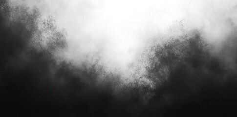Fototapeta premium Monochromatic Smoke: A Dramatic Grayscale Abstract Painting