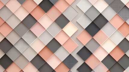 Vibrant Wall Display Featuring Colorful Squares Creating a Visual Mosaic