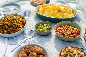 Veganes Picnic im Sommer / Veganes Essen