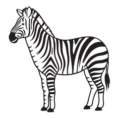 Obraz premium Striking Zebra Vector Illustration for Art and Design Projects
