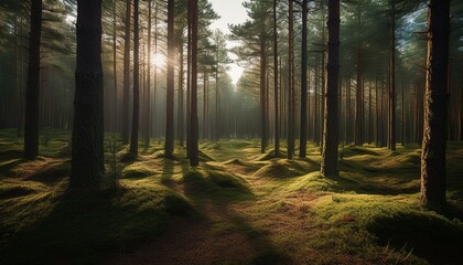 Obraz premium pine forest