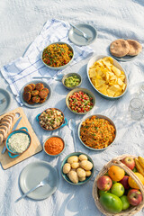 Veganes Picnic im Sommer / Veganes Essen