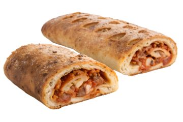 Stromboli isolated on transparent background