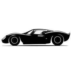 Obraz premium Classic Sports Car Vector Silhouette Design for Illustrations and Projects