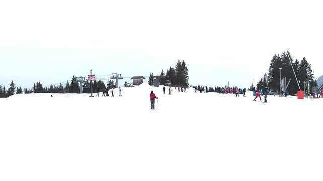 station de ski de Manigod dans les alpes