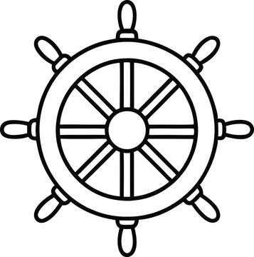 recommend clip art: Ship steering line art Steering wheel icon,Ship steering icon