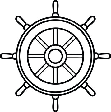 recommend clip art: Ship steering line art Steering wheel icon,Ship steering icon