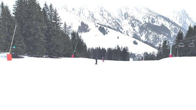 station de ski de Manigod dans les alpes