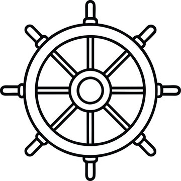 recommend clip art: Ship steering line art Steering wheel icon,Ship steering icon