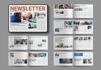 Digital Newsletter Template Landscape