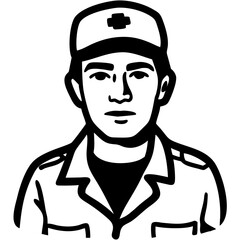 Fototapeta premium Medical Professional Vector Illustration Ideal for Health and Safety Designs