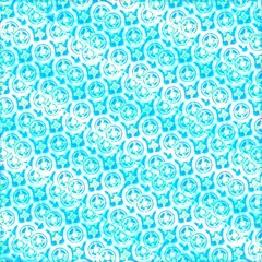 Bright blue pattern for  fabric design