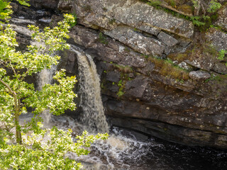 Impressive waterfall at Little Garve, Inverness, Scotland, UK